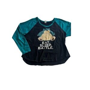 Pokémon Snorlax Baseball Tee Size 3x Sleep Shirt Casual Top